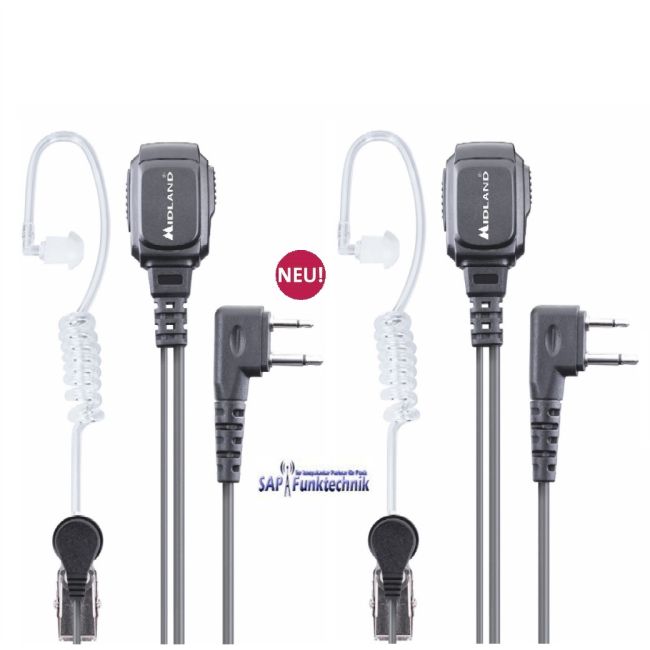 2er-Kofferset MIDLAND G9 Pro PMR+LPD inkl. MA 31-L Pro Security Headset